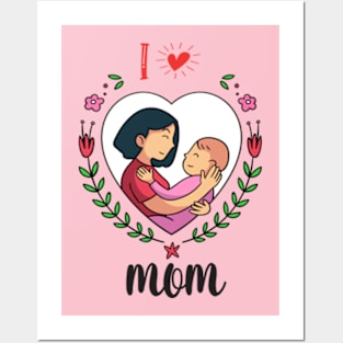 gift For  Women gift for mom,A shirt expressing a mother's love Posters and Art